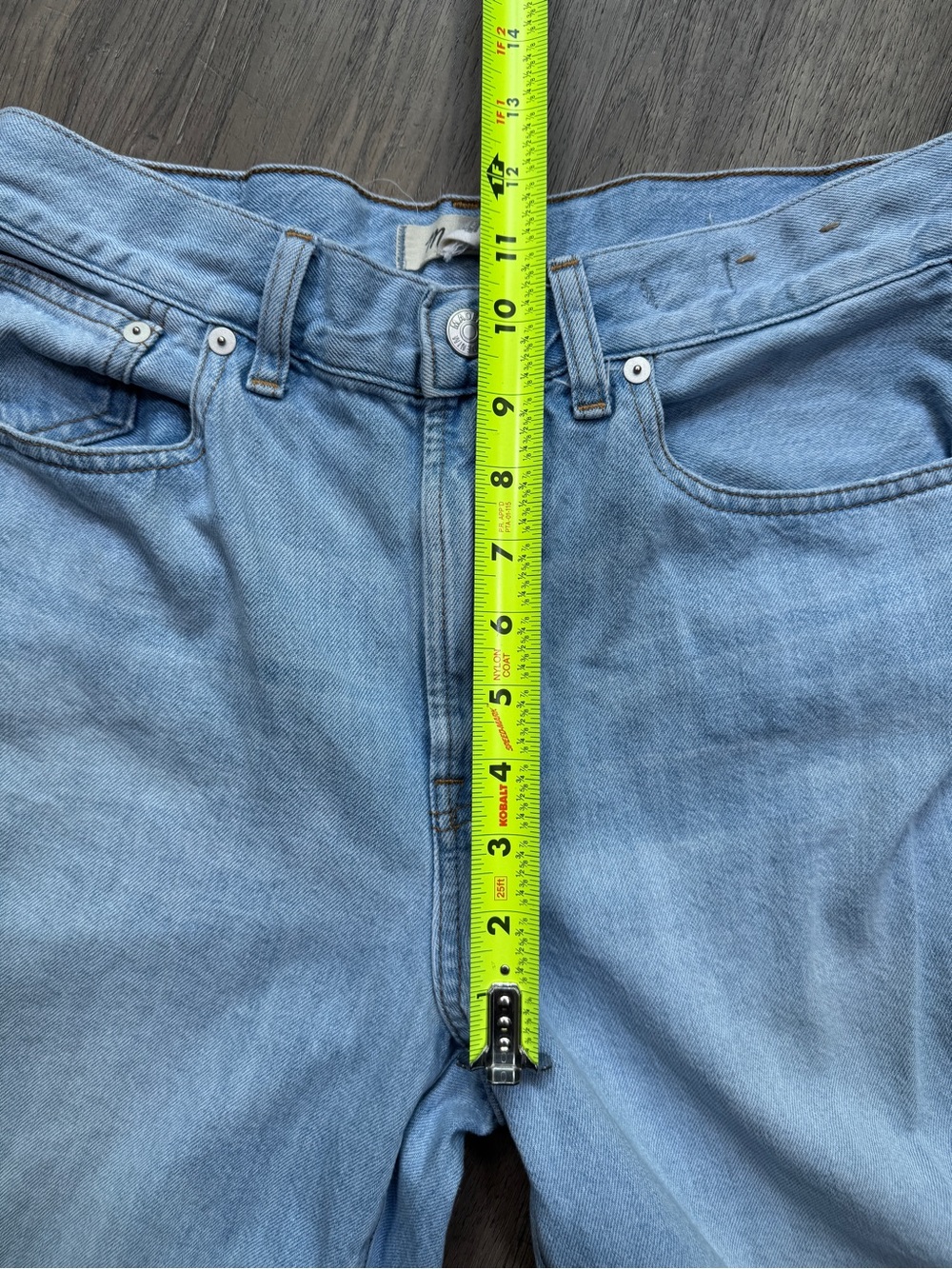Madewell The Perfect Vintage Wide-Leg Crop Light Wash Denim Jeans - Size 28 - Picture 6 of 15